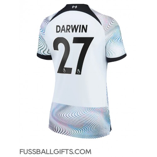 Liverpool Darwin Nunez #27 Fußballbekleidung Auswärtstrikot Damen 2022-23 Kurzarm